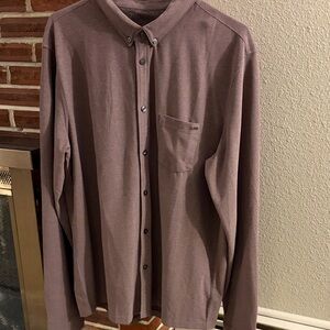 Men's Vuori long sleeve Ace button down XL purple